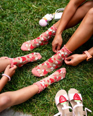 Sock candy strawberry socks for kids mommy and me socks