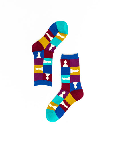 Sock Candy 90s socks 90s colorblock chess socs 