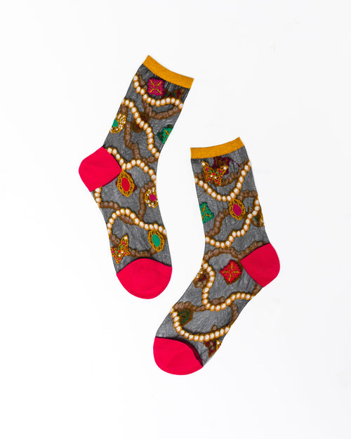 Sock candy sheer black sock womens fashion socks
