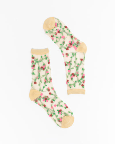 Sock Candy floral socks see through socks