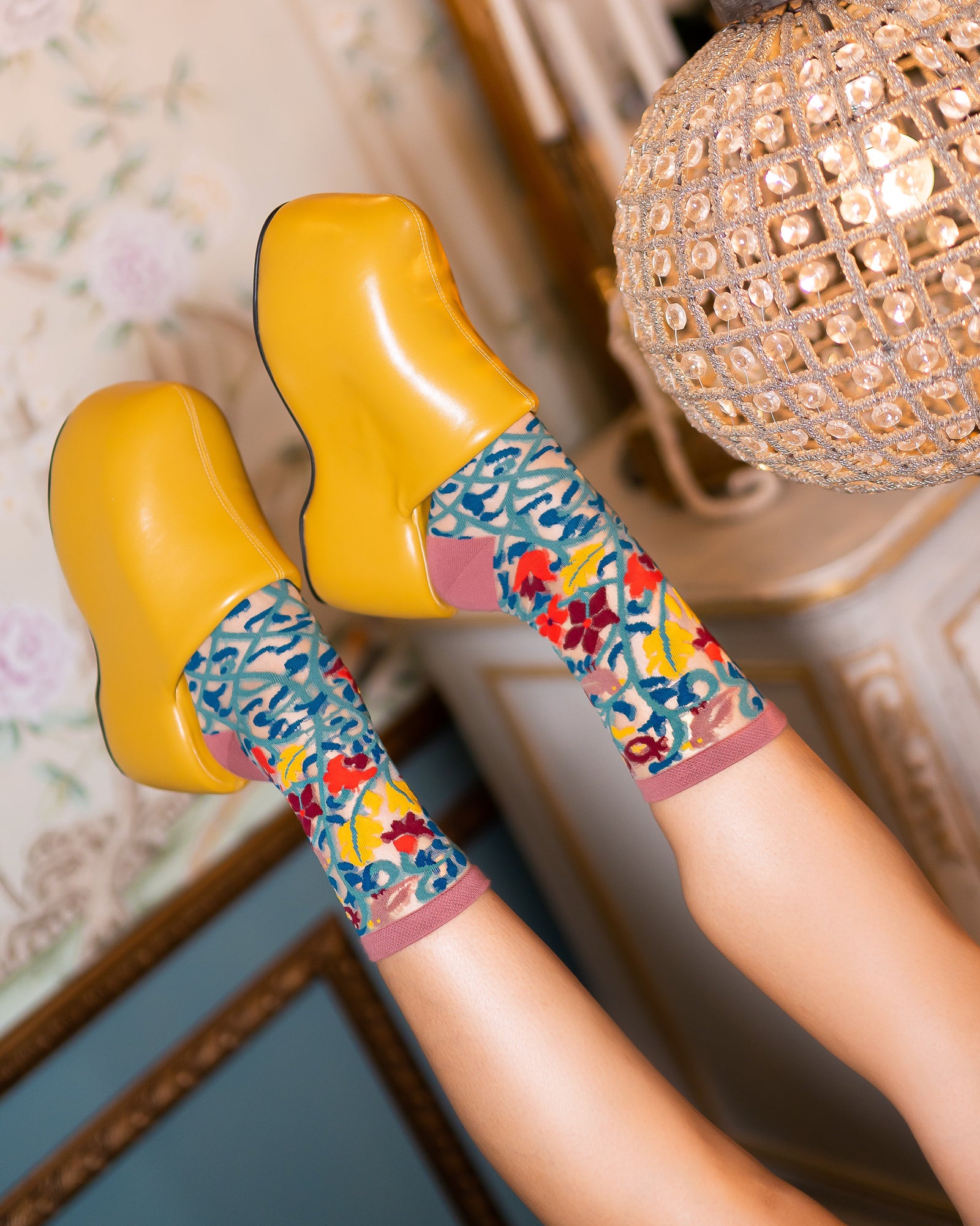 Tapestry Print Socks for Women - Sock Candy