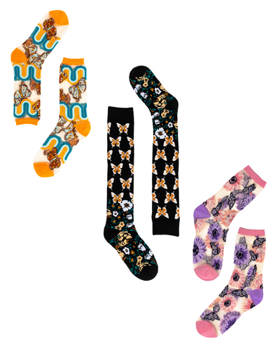 Sock Candy butterfly socks patterned socks