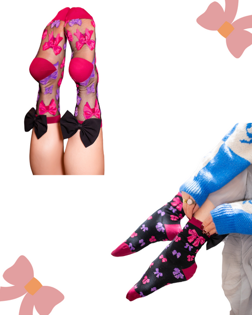Sheer Socks Bundle 1 💗 🧡 Pink & Orange Lovers