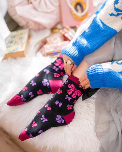 Sock candy cotton bow socks for women cute bow socks