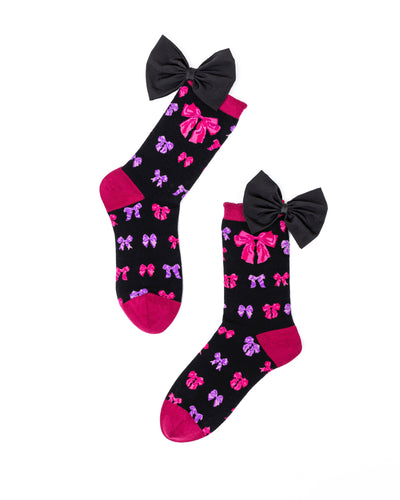 Sock candy big bow energy girly bow socks for women