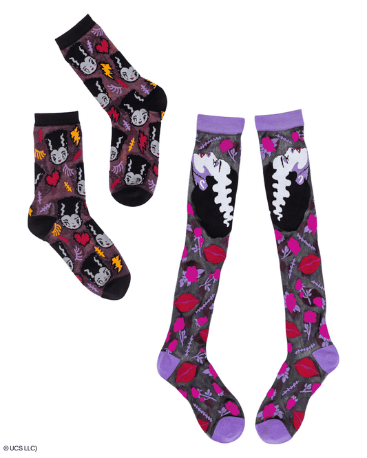 Bride of Frankenstein Bundle ⚡ Socks + Knee Highs