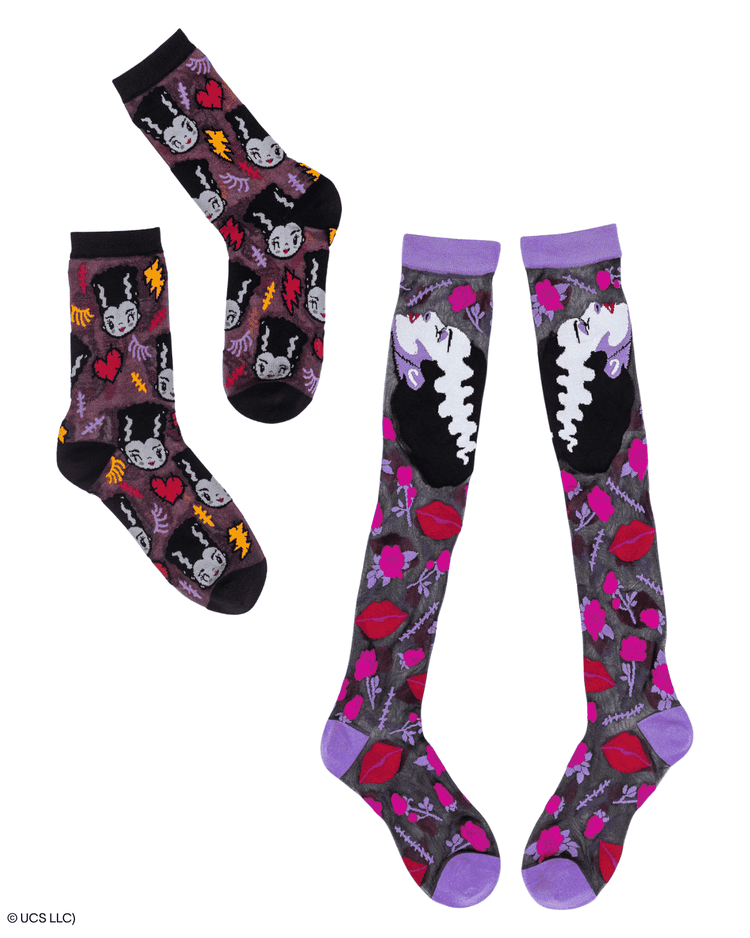 Bride of Frankenstein Bundle ⚡ Socks + Knee Highs