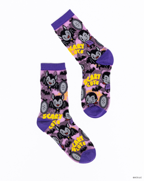 Sock candy dracula shimmer sheer sock cute halloween socks universal monsters