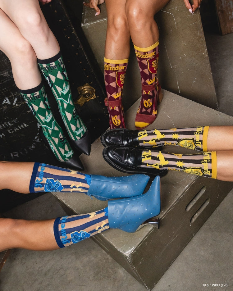 Sock Candy Harry Potter Hogwarts Houses Sheer Socks Bundle Sheer Socks Fashion Socks Harry Potter Socks Hogwarts Houses Socks Movie Socks socks with heels