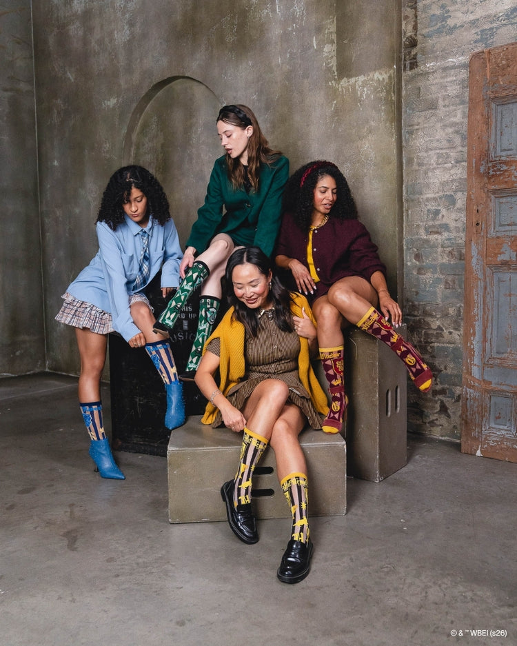Sock Candy Harry Potter Hogwarts Houses Sheer Socks Bundle Sheer Socks Fashion Socks Harry Potter Socks Hogwarts Houses Socks Movie Socks socks with heels