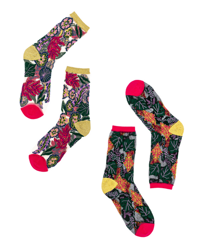 Sock candy holiday floral socks fancy socks for women