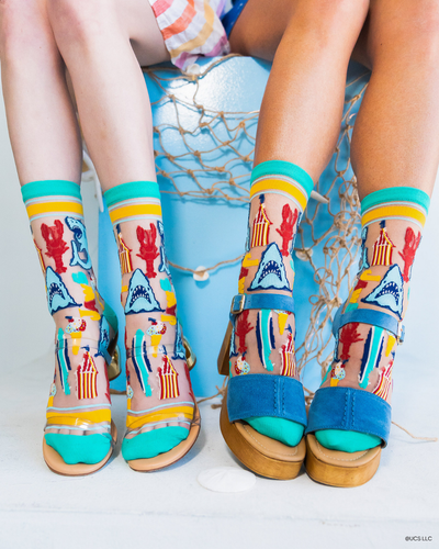 JAWS 50th Anniversary sheer sock jaws merch jaws socks for women