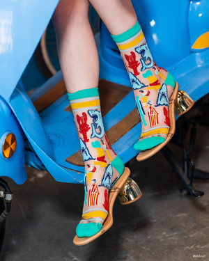 JAWS 50th Anniversary sheer sock jaws merch jaws socks for women