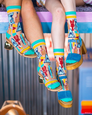 JAWS 50th Anniversary sheer sock jaws merch jaws socks for women