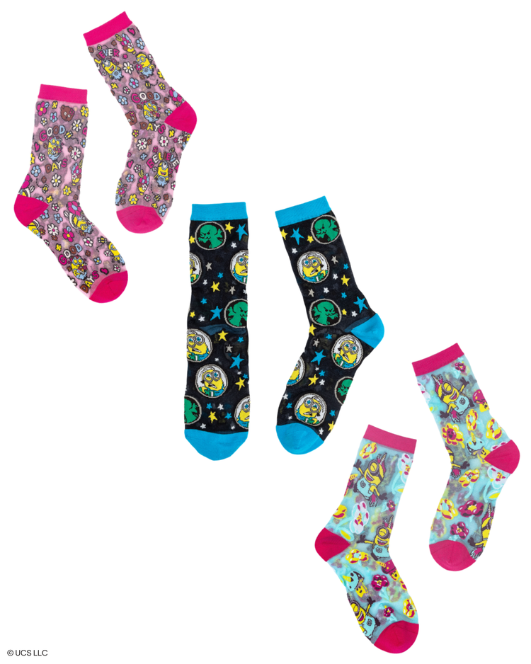 Minions Complete Collection Sheer Socks Bundle