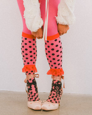Sock candy polka dot sheer socks bundle sheer ruffle socks sheer polka dot knee highs