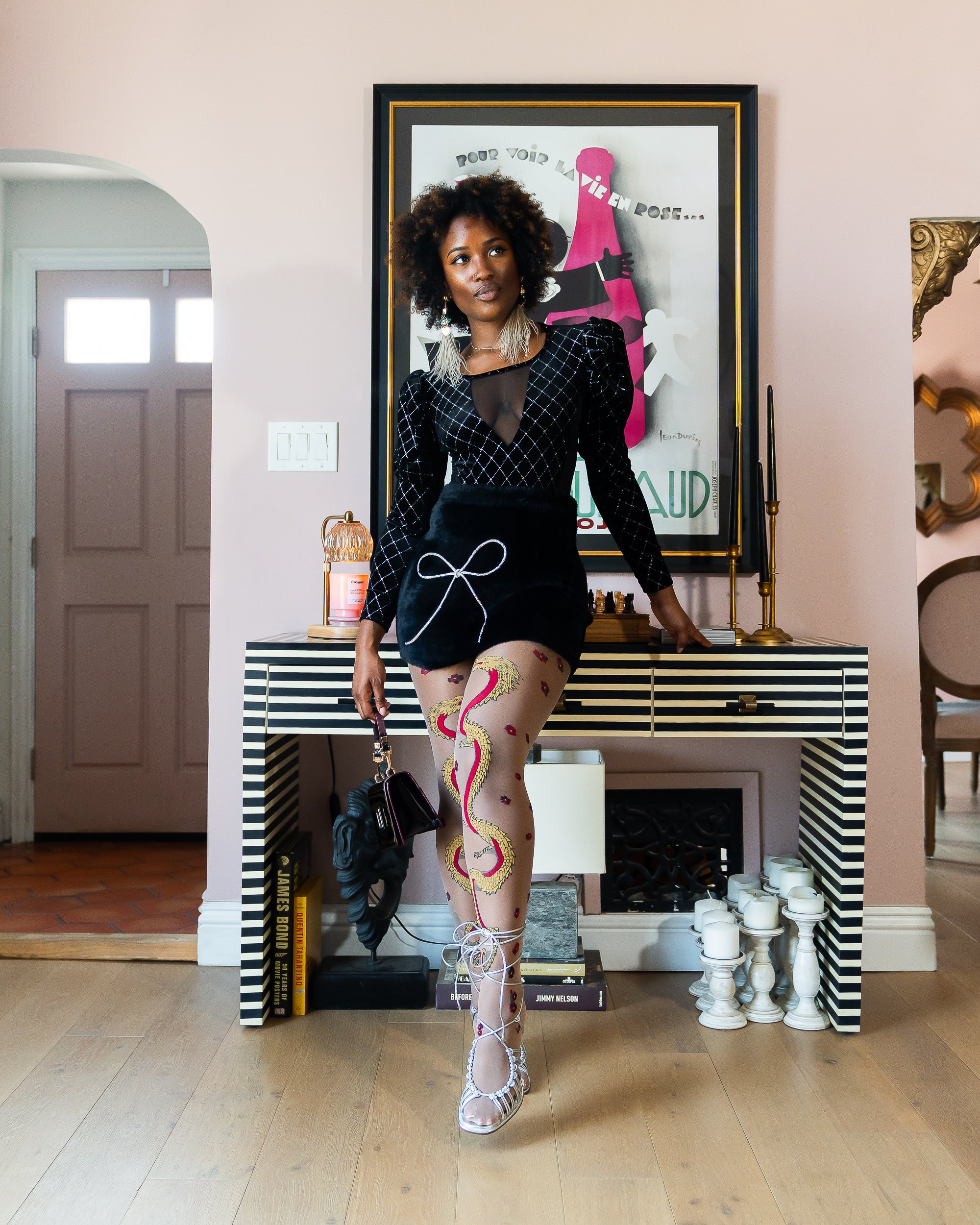 Year of the Dragon Sheer Tights - Patterned Dragon Tights – Sock Candy