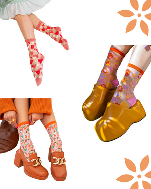 Cute Women's Transparent Socks - Sock Candy