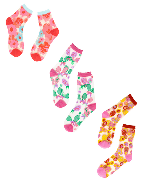 Sheer Socks Bundle 2 ☀️ Dopamine Summer
