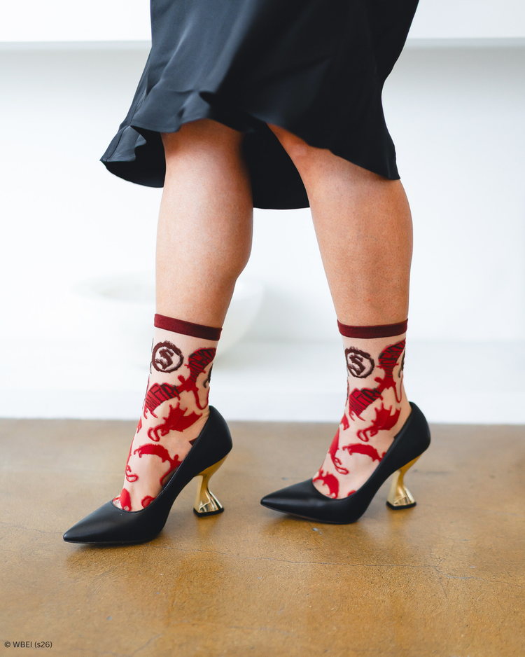 Sock Candy The Hobbit™ Fire and Light Sheer Socks Bundle Sheer Socks Fashion Socks Fantasy Socks LOTR socks Socks with heels