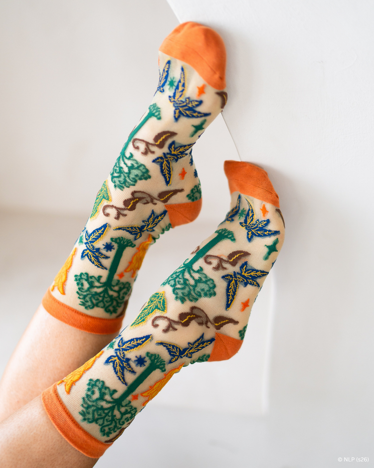 Sock Candy The Lord of the Rings™ Elegant Icons Shimmer Sheer Crew Sock Sheer Socks Fashion Socks LOTR socks