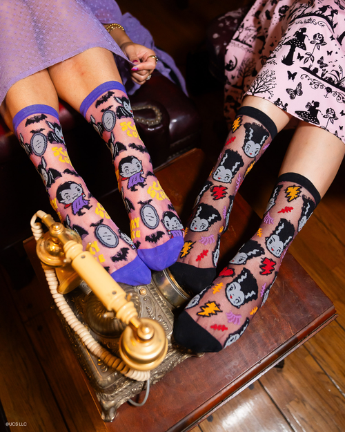 sock candy universal monsters halloween socks dracula bride of frankenstein cute halloween socks for women