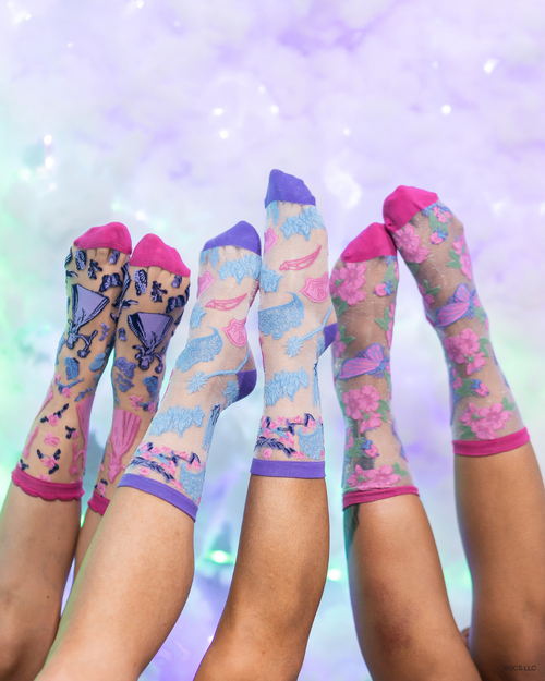 sock candy wicked glinda upland bundle wicked glinda sheer socks cute socks