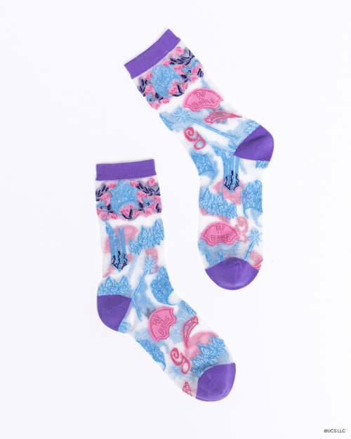 sock candy wicked socks get ready with glinda shimmer sheer sock glinda socks