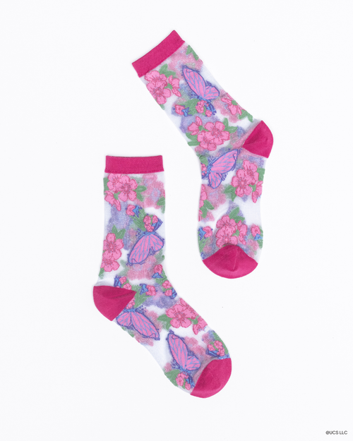 sock candy wicked socks glindaland butterfly shimmer glinda socks