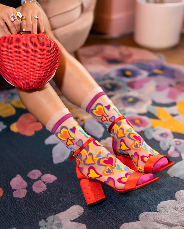 Y2K Hearts Bundle 💖 Socks + Knee Highs