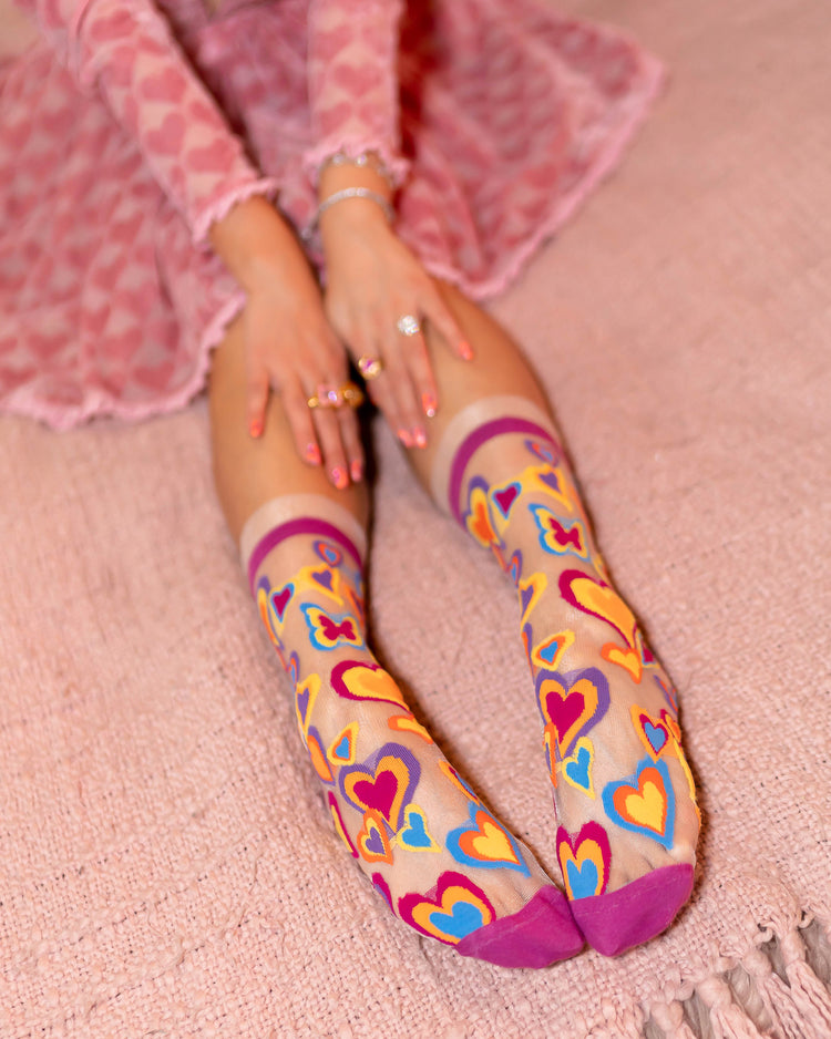 Y2K Hearts Bundle 💖 Socks + Knee Highs