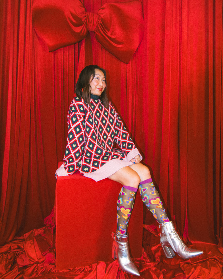 Y2K Hearts Bundle 💖 Socks + Knee Highs