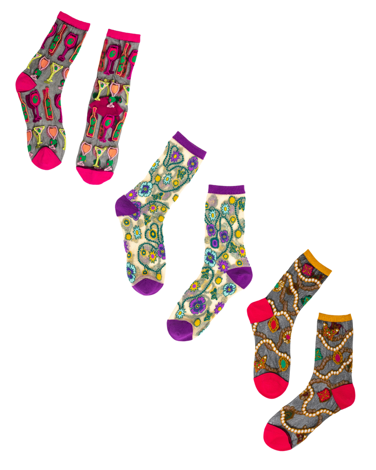 Black Sheer Socks Bundle 1 🍸 Happy Hour