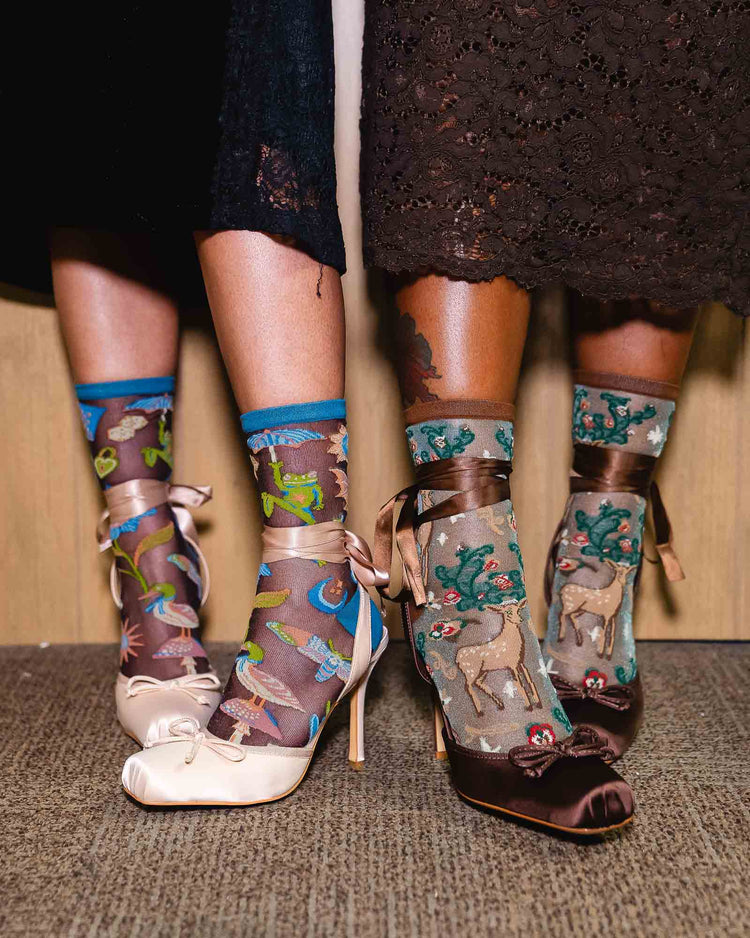 Sock Candy Once Upon a Time Sheer Socks Bundle Sheer Socks Fashion Socks Cute Socks Gift Socks Fairytale Socks Whimsical Socks socks with heels