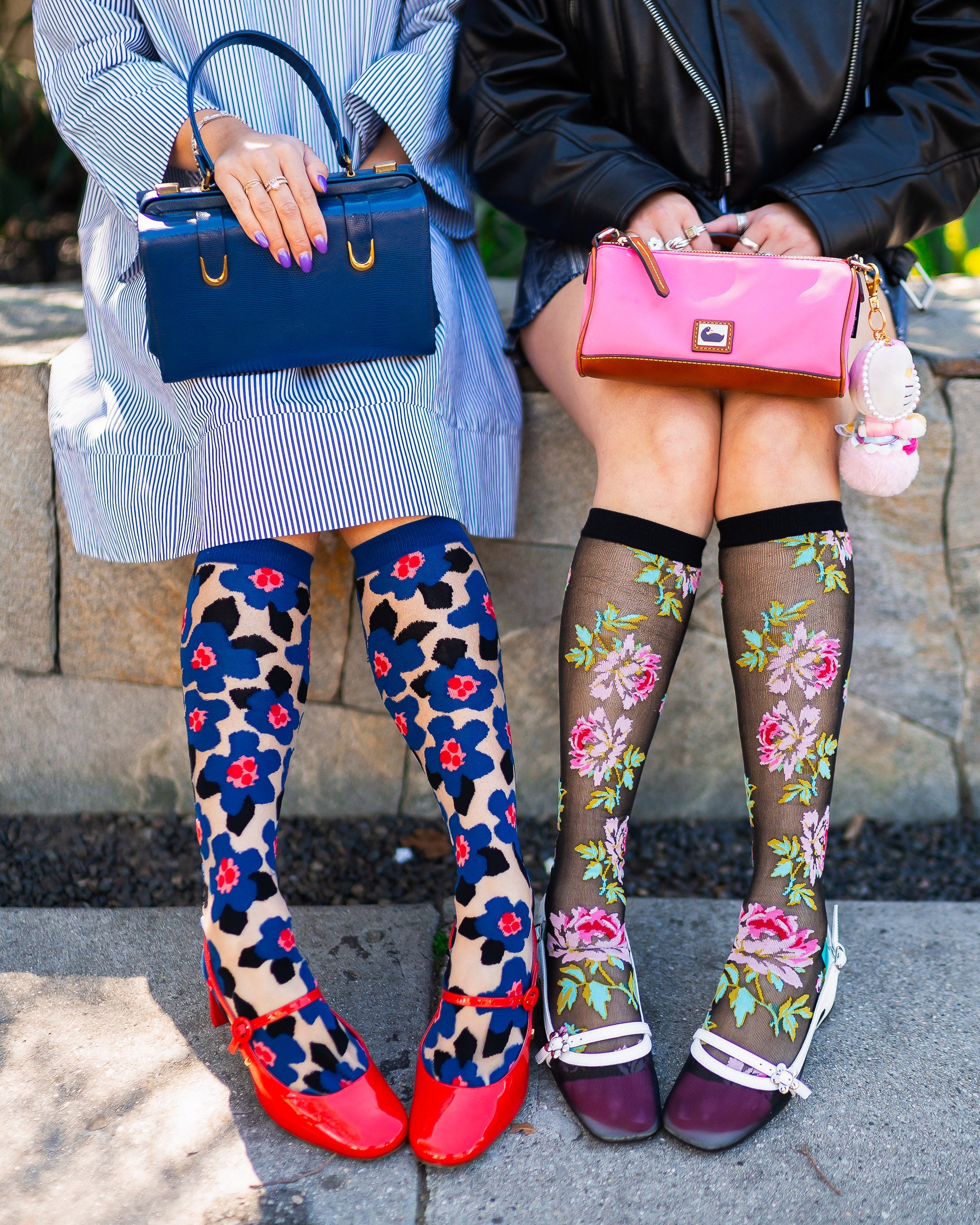 SockCandyfloralKneehighsheerso