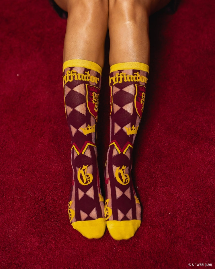 Sock Candy Harry Potter Gryffindor Shimmer Sheer Mid High Sock Sheer Socks Fashion Socks Harry Potter Socks Gryffindor Socks Movie Socks
