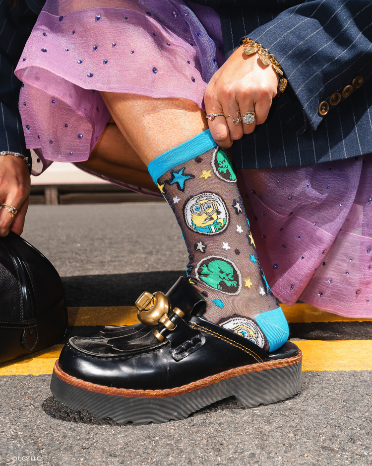 Sock Candy Illumination Minions and Monsters Sheer Socks Fashion Socks Cartoon Socks Minions Socks Movie Socks Pop Culture Socks Cute Socks