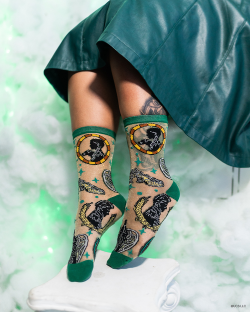 sock candy all roads lead to oz cute wicked socks fancy sheer socks wizard of oz socks