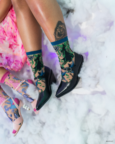 sock candy wicked elphaba silhouette sheer sock wicked elphaba socks elphaba style socks and heels