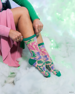 sock candy wicked for good floral sheer sock wicked 2 cute socks for women floral sheer socks
