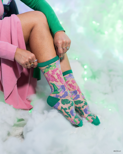 sock candy wicked for good floral sheer sock wicked 2 cute socks for women floral sheer socks