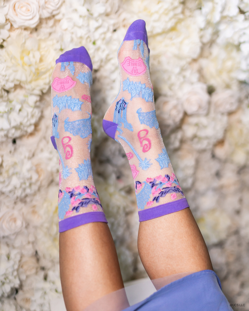 sock candy wicked socks get ready with glinda shimmer sheer sock glinda socks