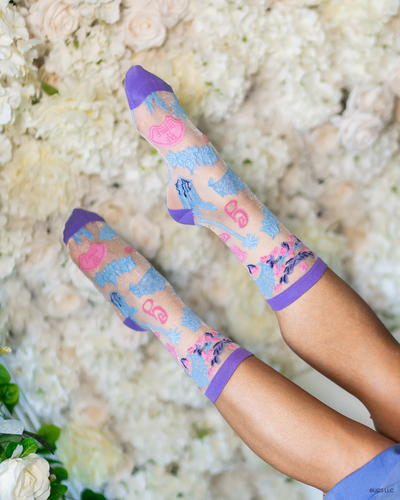 sock candy wicked socks get ready with glinda shimmer sheer sock glinda socks