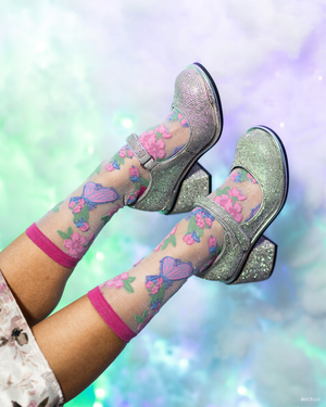 sock candy wicked glinda upland bundle wicked glinda sheer socks cute socks socks and heels