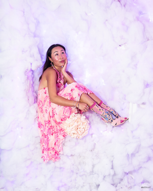 Sock Candy Wicked Glinda Silhouette Ruffle Sheer Sock Wicked Glinda Socks Socks and Heels 