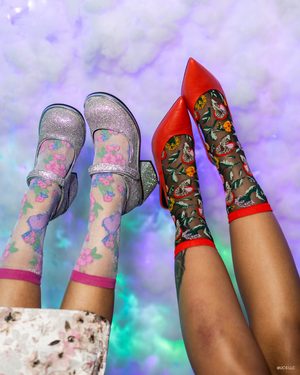 sock candy wicked glinda and elphaba land bundle wicked glinda and elphaba socks fashionable wicked socks socks and heels