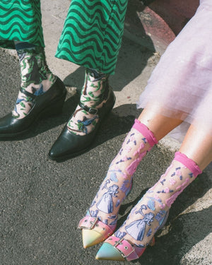 sock candy wicked glinda and elphaba silhouette bundle wicked glinda and elphaba girly socks socks and heels