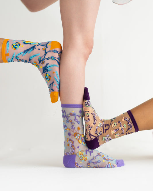 Sock Candy Zodiac Air Signs Sheer Socks Bundle Sheer Sock Fashion Socks Zodiac socks