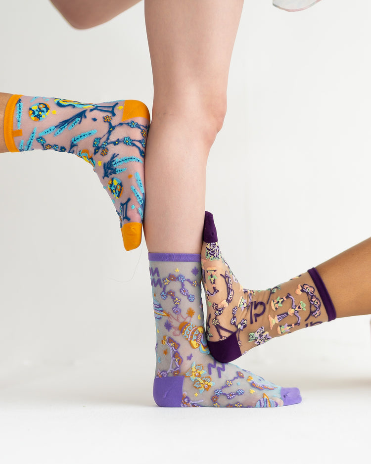 Sock Candy Zodiac Air Signs Sheer Socks Bundle Sheer Sock Fashion Socks Zodiac socks