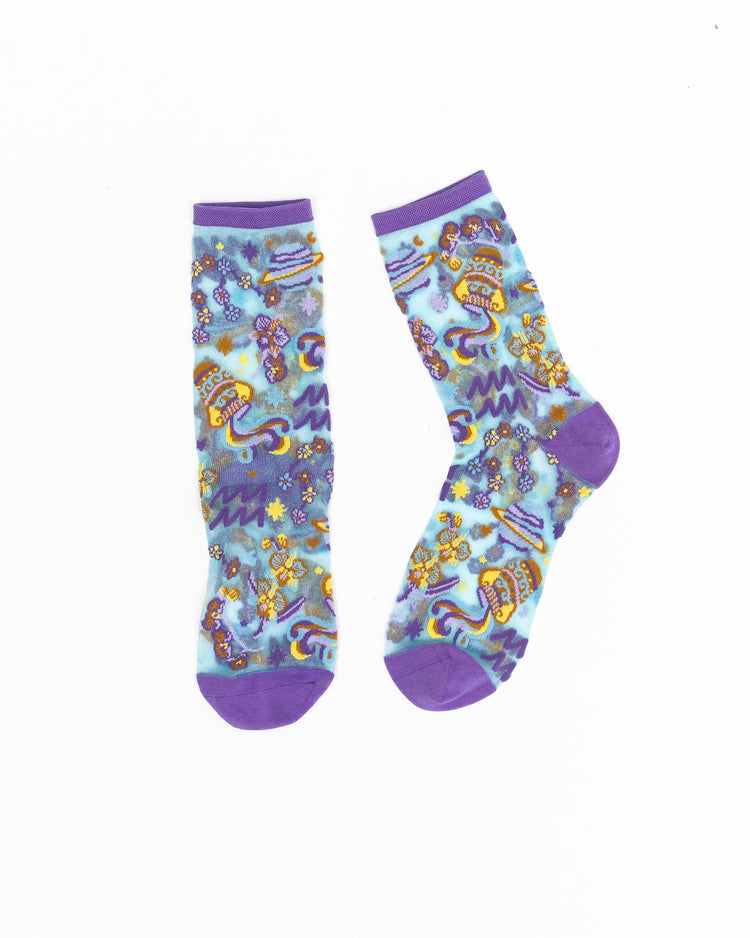 Sock Candy Zodiac Air Signs Sheer Socks Bundle Sheer Sock Fashion Socks Zodiac socks